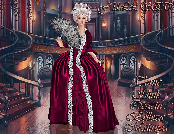 50% Sale InStyle-Lady Emma Victorian style FULL SET(Maitreya Slink Belleza Tonic,Ocacin)