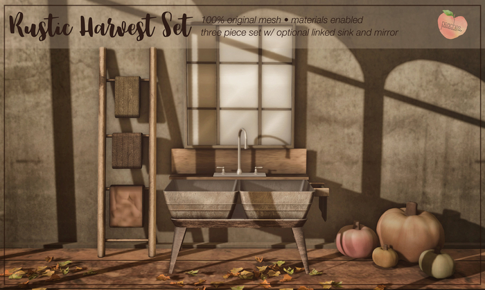 .peaches. Rustic Harvest