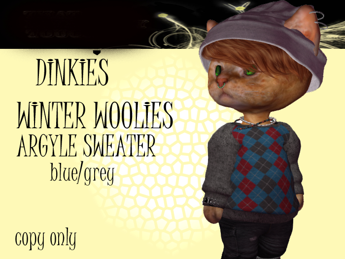 RT -WINTER WOOLIES -ARYGLE-BLUE/GREY  -ADD TO UNPACK