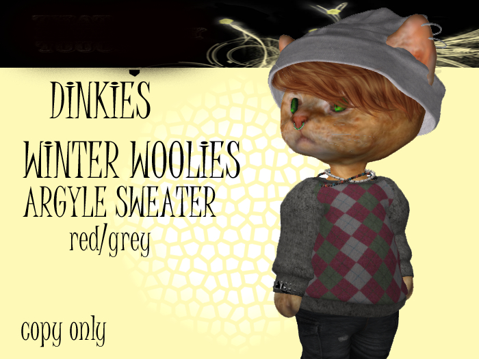 RT -WINTER WOOLIES -ARYGLE-RED/GREY  -ADD TO UNPACK