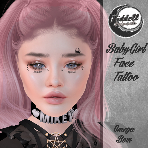 ::Riddell:: BabyGirl Face Tattoo (Wear To Unpack)