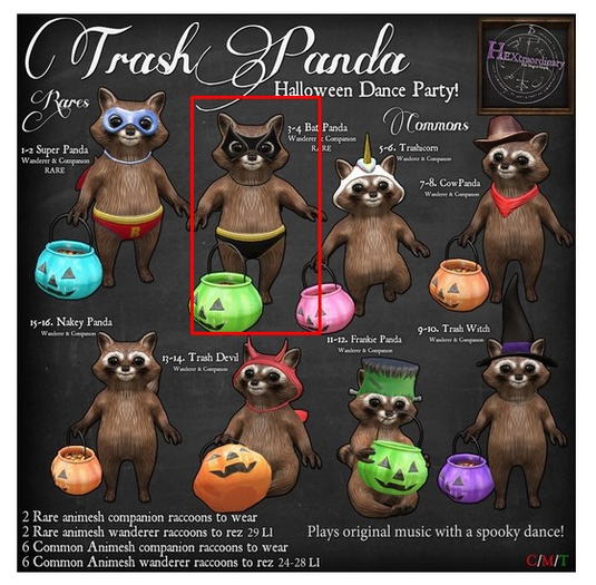 3. *HEXtraordinary* Bat Panda - Wanderer - RARE