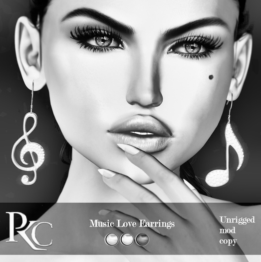 *PKC* Music Love Earrings  DEMO
