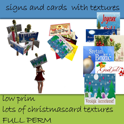 signs and cards