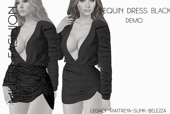 MUCH FASHION-SEQUIN DRESS DEMO