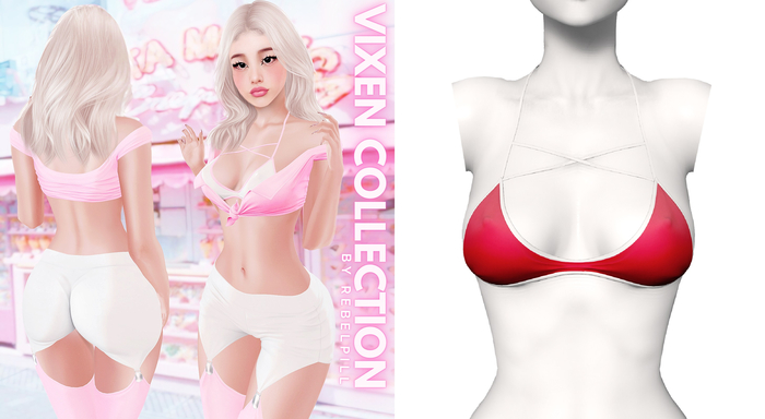 Rebelpill - Vixen Collection Bra Red