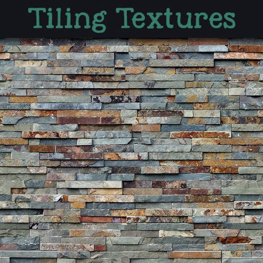 Multicolor slate wall cladding panels - tiled texture