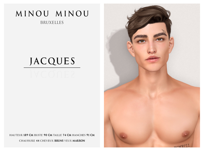 .minou minou. Jacques Shapes (for Lelutka Skyler Dated & 2.5)