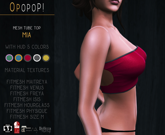 OPOPOP ! Mesh Tube Top MIA