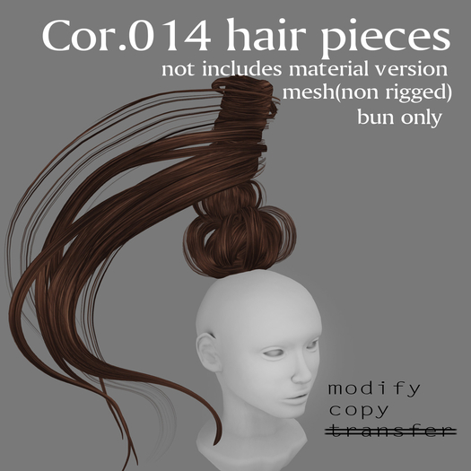 *booN Cor.014 hair pieces black pack