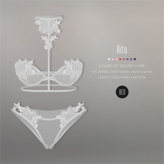 BEO - Rita Lingerie Set_WHITE