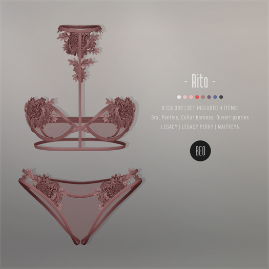 BEO - Rita Lingerie Set_COPPER-ROSE