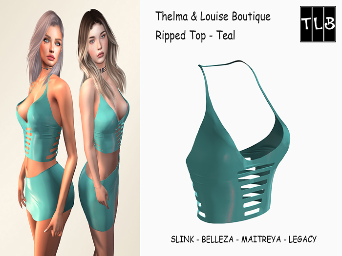TLB - Ripped Top - Teal