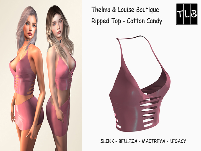 TLB - Ripped Top - Cotton Candy