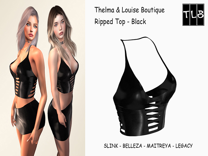 TLB - Ripped Top - Black