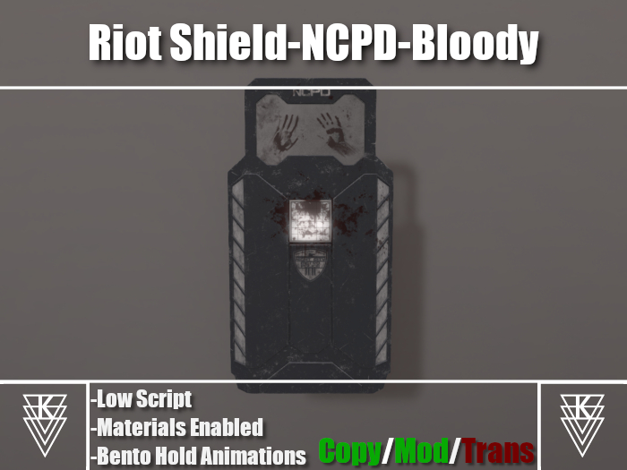 [Katz] Riot Shield-Night City-Bloody