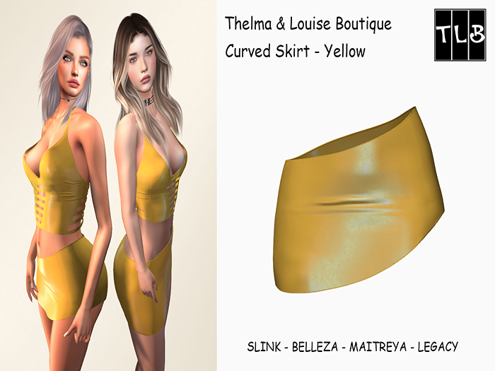 TLB - Curved Skirt - Yellow