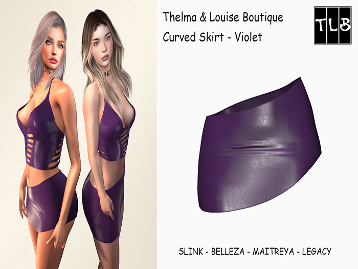 TLB - Curved Skirt - Violet
