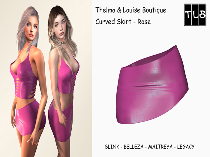 TLB - Curved Skirt - Rose