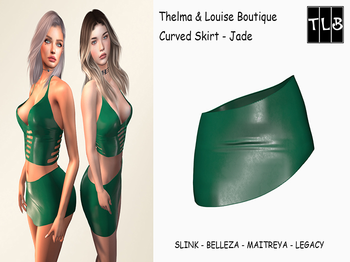TLB - Curved Skirt - Jade