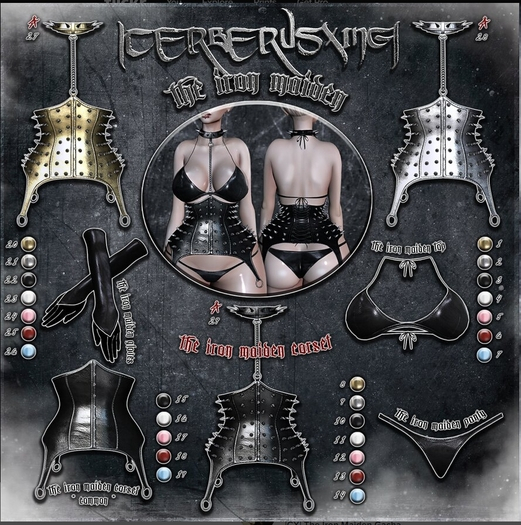 [CX] 25 The Iron Maiden Gloves - Red (Maitreya)