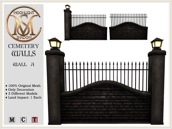 [MoonSha] Cemetery Walls - Wall A (Boxed)