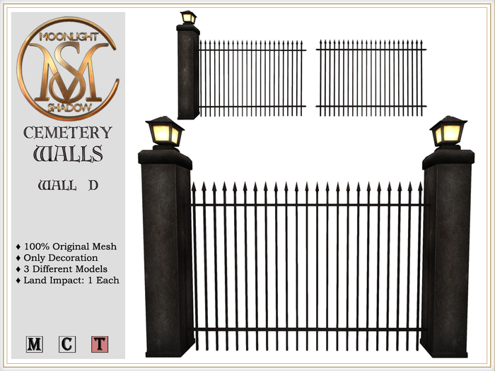 [MoonSha] Cemetery Walls - Wall D (Boxed)