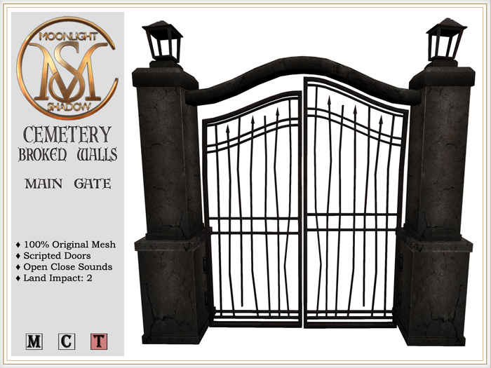 [MoonSha] Cemetery Broken Walls - Main Gate (Boxed)