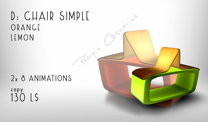 D: chair simple 