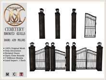 [MoonSha] Cemetery Broken Walls - Doors & Pillars (Boxed)