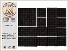 [MoonSha] Cemetery Broken Walls - Floor Tiles (Boxed)