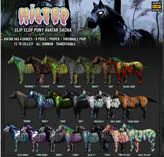 HILTED - Clip Clop Pony Avatar - Mossy (Rez and Unpack)
