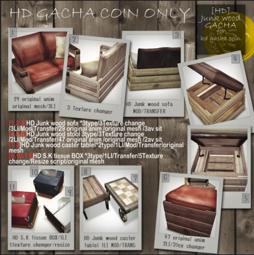 HD Junk wood caster tablel TypeA(No.8)