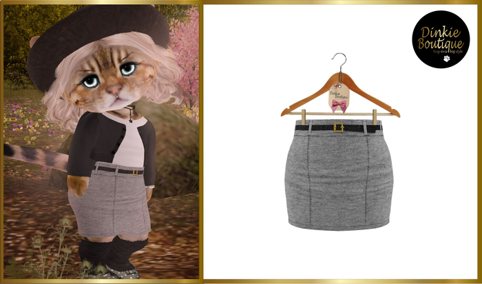 *DB* DINKIES ADELE PENCIL SKIRT* gray