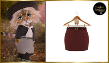 *DB* DINKIES ADELE PENCIL SKIRT* red