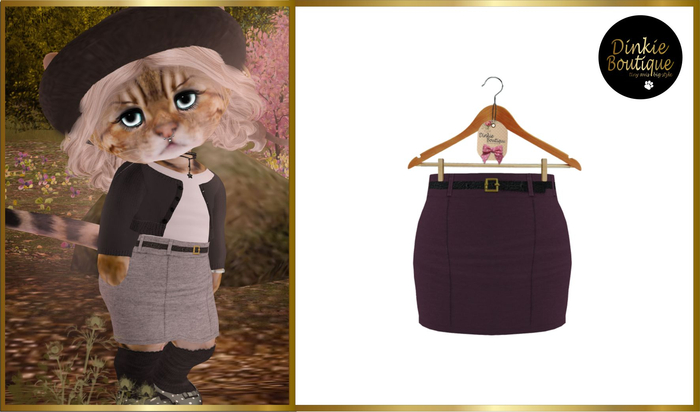 *DB* DINKIES ADELE PENCIL SKIRT* plum