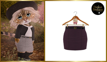 *DB* DINKIES ADELE PENCIL SKIRT* plum