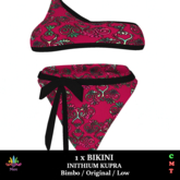 M - Bikini - Pink Chel - Inithium Kupra