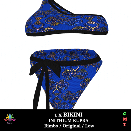 M - Bikini - Blue Chel  - Inithium Kupra