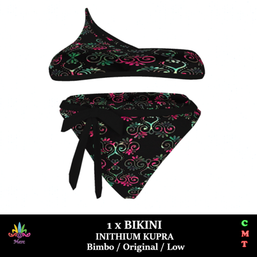 M - Bikini - Black Chel  - Inithium Kupra