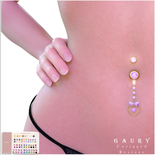 GAURY Mahasri Belly Piercing(Rigged&UnRigged)-Fatpack