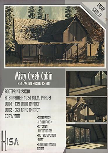 -Hisa- Misty Creek Cabin (add)
