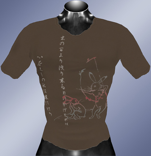 *MTU J-Style::Tshirt Rabbit BW