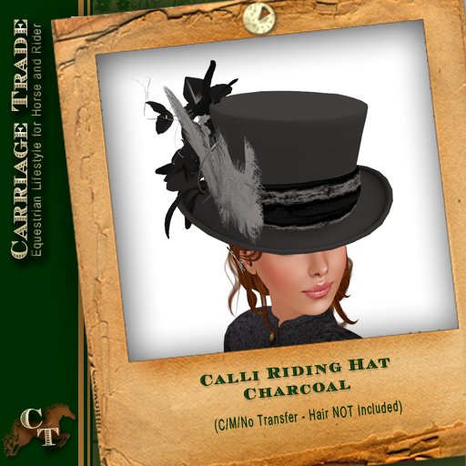 @CT@ Calli Riding Hat Charcoal