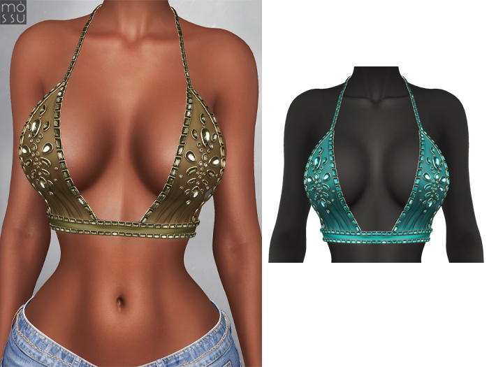 Mossu - Brielle Top - Turquoise