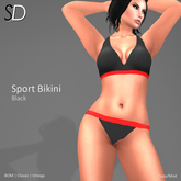 S/D Sport Bikini in Black