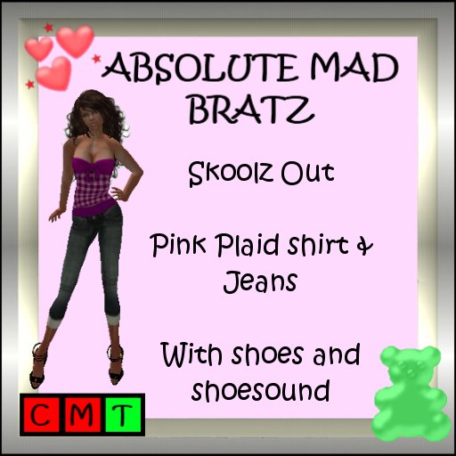 Pink plaid and Jeans