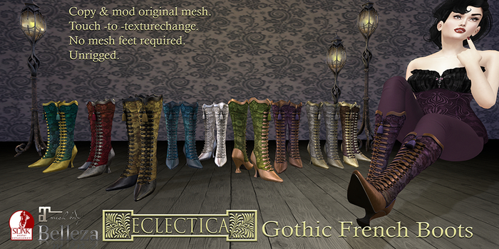 Eclectica Gothic French Boots