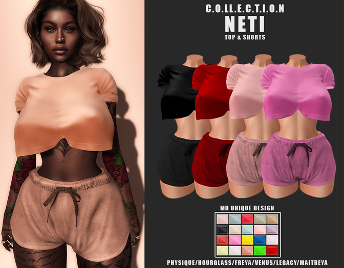  MH-Neti Top & Shorts Collection Fatpack