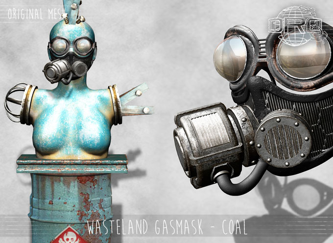 -DRD- Wasteland Gasmask - Coal